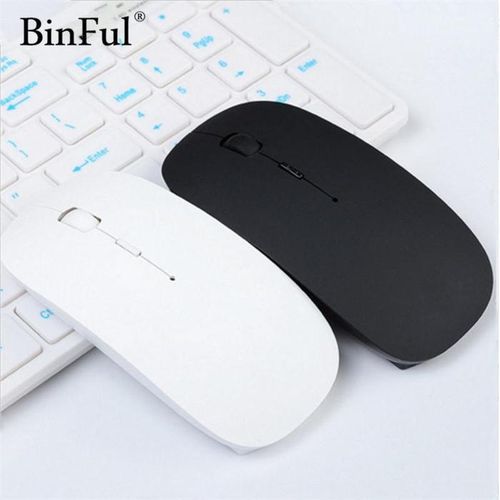 Ultra Slim Optical Wireless Mouse - Black