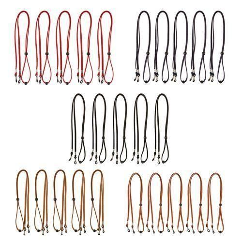 5x Eye Glasses Sunglasses Strap Neck Cord Sports String Holder Red