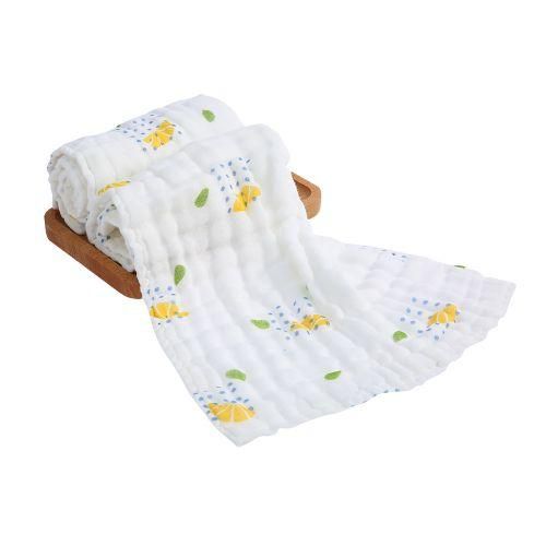2Pcs Baby Bath Towel Washcloth 100 Muslin Cotton Gauze