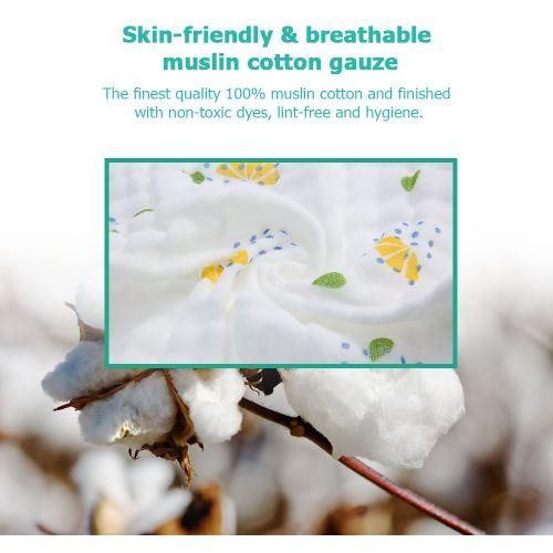 2Pcs Baby Bath Towel Washcloth 100 Muslin Cotton Gauze