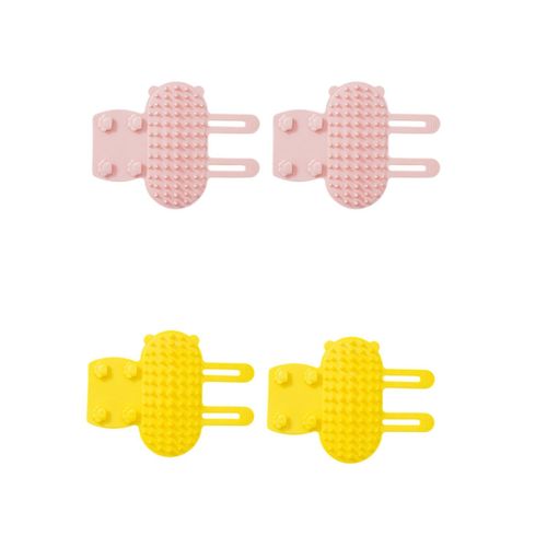 2 Pieces Self Grooming  Combs Softer Pet PInk