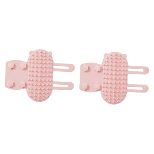 2 Pieces Self Grooming  Combs Softer Pet PInk