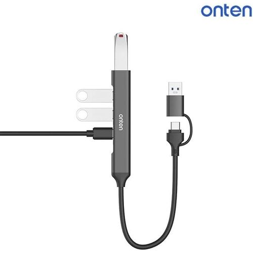 Onten  4 in 2 Smart Hub USB 3.0 X1 And USB C X3  Support OTG Transfers data to the device or Charges all Devices with a transfer speed of up to 5Gbps