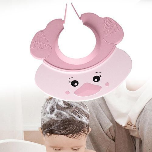 Cute Little  Shower Cap Bathing Protection Pink
