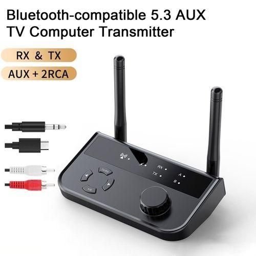 Audio Adapter Audio Bluetoothcompatible 5.3 AUX Black