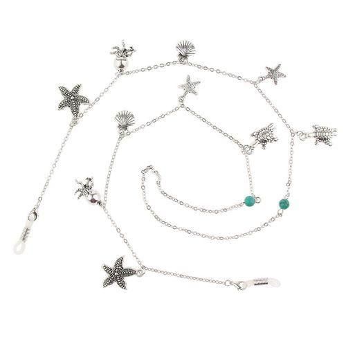 Retro Metal Eyeglasses Glasses Sunglasses Holder Necklace Chain Cord
