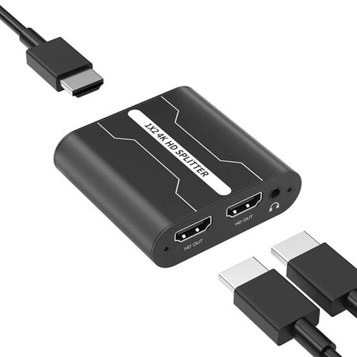 Audio Splitter 1 in 2 Out, Additional Audio Output Channel,