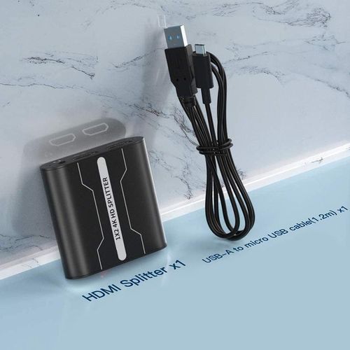 Audio Splitter 1 in 2 Out, Additional Audio Output Channel,