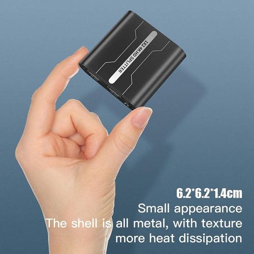 Audio Splitter 1 in 2 Out, Additional Audio Output Channel,