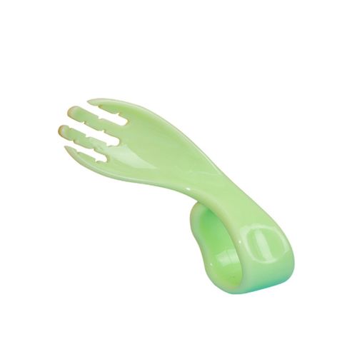 Children Curved Spoon Fork Set 2 Color Choose Blue Green Red Gift for Christmas Birthday New Year,Green NO5143