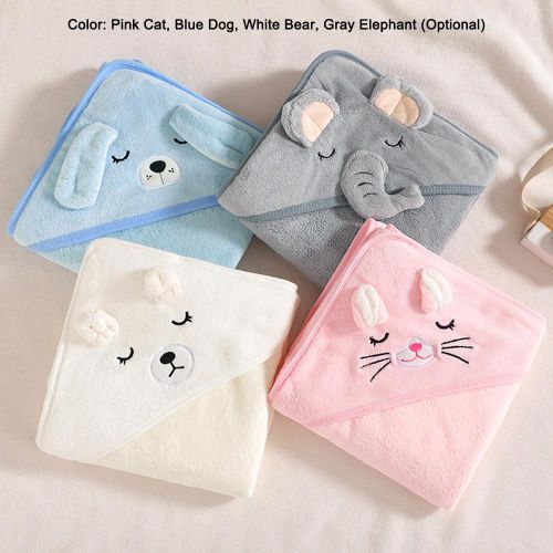 Baby Bath Towel Hooded Ultra Soft Blanket Highly Absorbent Bathrobe Toddlers Shower Gifts NO5114