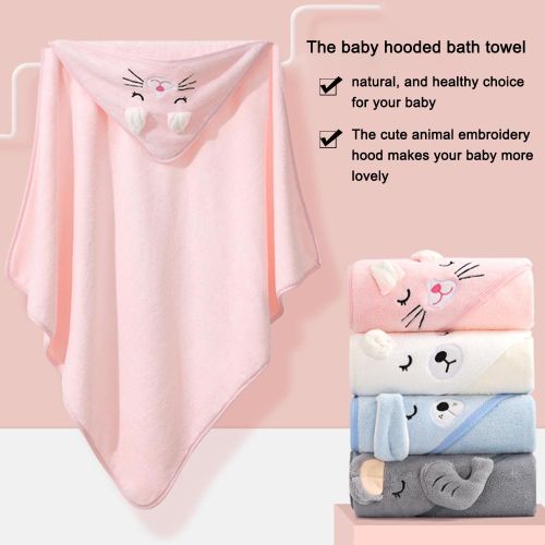Baby Bath Towel Hooded Ultra Soft Blanket Highly Absorbent Bathrobe Toddlers Shower Gifts NO5114