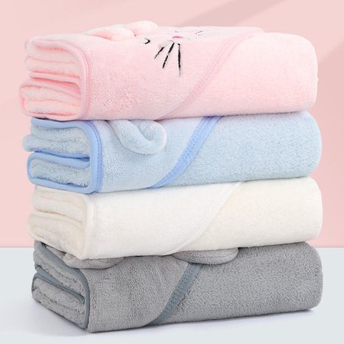 Baby Bath Towel Hooded Ultra Soft Blanket Highly Absorbent Bathrobe Toddlers Shower Gifts NO5114