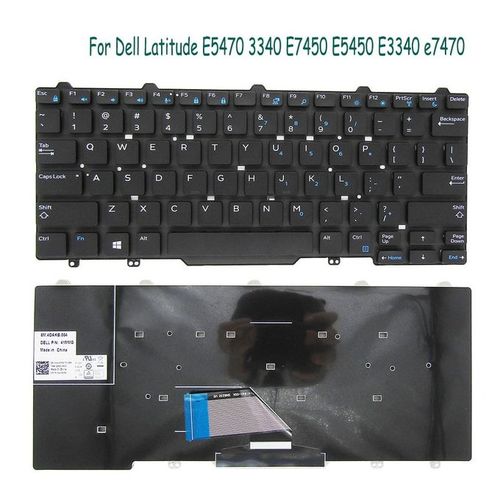 DELL Latitude E5450 E5470 E7450 E7470 Keyboard-Black