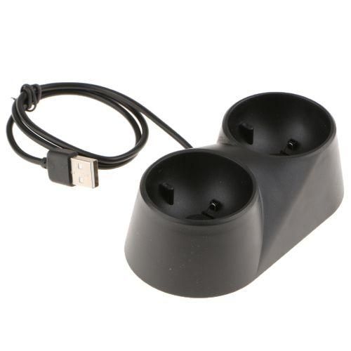 Dual Charger Charging Dock Station For   PS4 PS VR Move Controller