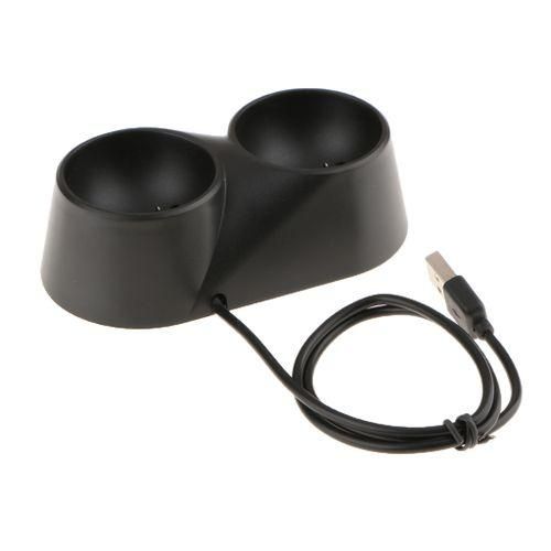 Dual Charger Charging Dock Station For   PS4 PS VR Move Controller