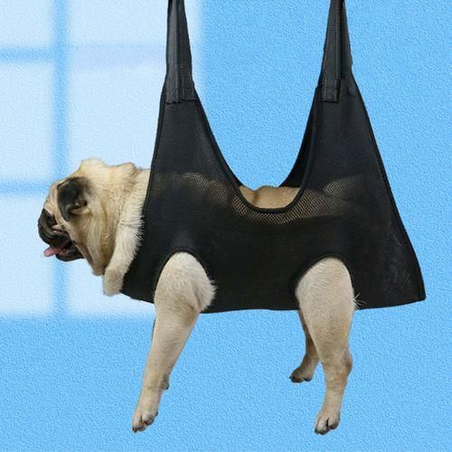 Multifunctional Hammock Cat Dog Restraint Bag Black 92cmx52cm M