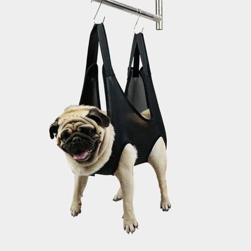 Multifunctional Hammock Cat Dog Restraint Bag Black 92cmx52cm M