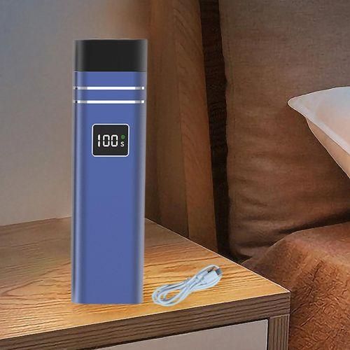 Aluminum Alloy Pillow Speaker With LED Display Bone Blue