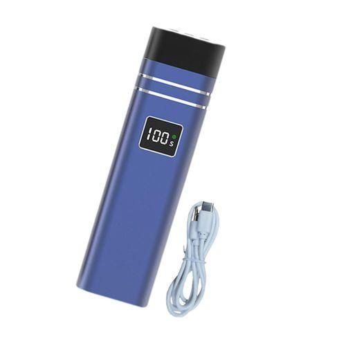 Aluminum Alloy Pillow Speaker With LED Display Bone Blue