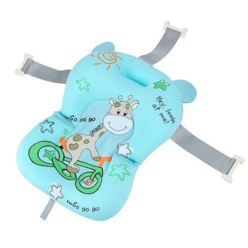 Portable Baby Bathtub Mat Bath Pad Air Cushion Bed NonSlip Newborn Seat Green