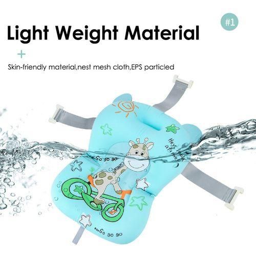 Portable Baby Bathtub Mat Bath Pad Air Cushion Bed NonSlip Newborn Seat Green