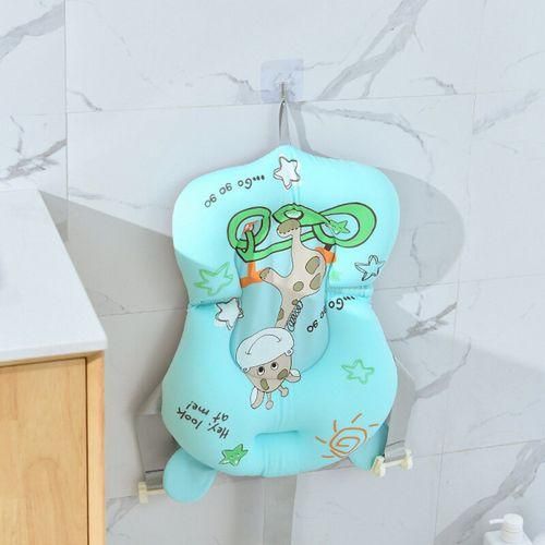 Portable Baby Bathtub Mat Bath Pad Air Cushion Bed NonSlip Newborn Seat Green