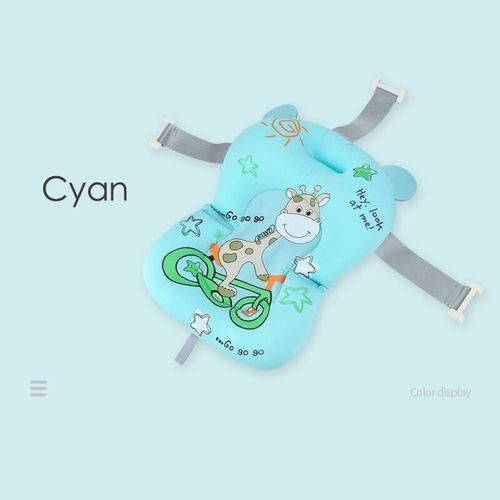 Portable Baby Bathtub Mat Bath Pad Air Cushion Bed NonSlip Newborn Seat Green