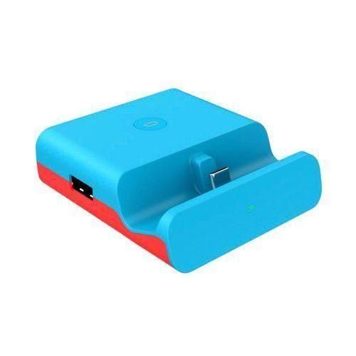 New Portable TV HDMI Converter Charging Dock Charger For  Switch Blue