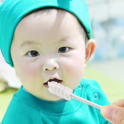 Newborn Teether Oral Mouth Tongue Cleaner Disposable Infant Toothbrush Clean for 0-36 Month Baby Tooth Clean NO5298
