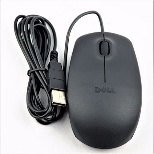 DELL 3-Button Plug & Play Mouse - Black