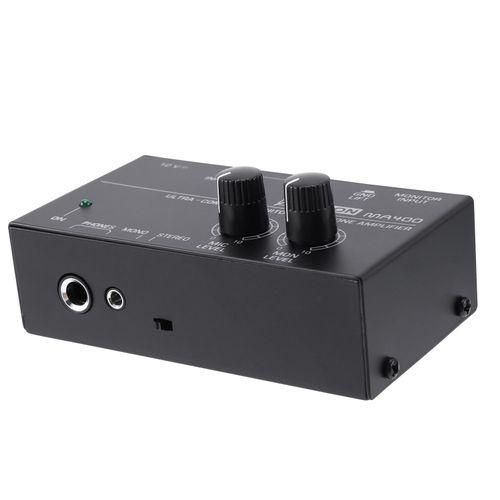 Ma400 Headphone Preamplifier Microphone Monitor Mixer,Eu Plug