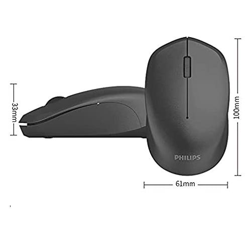 Philips  M344 Wireless Mouse 2.4Ghz 1600DPI 3 Bottons -10m Range