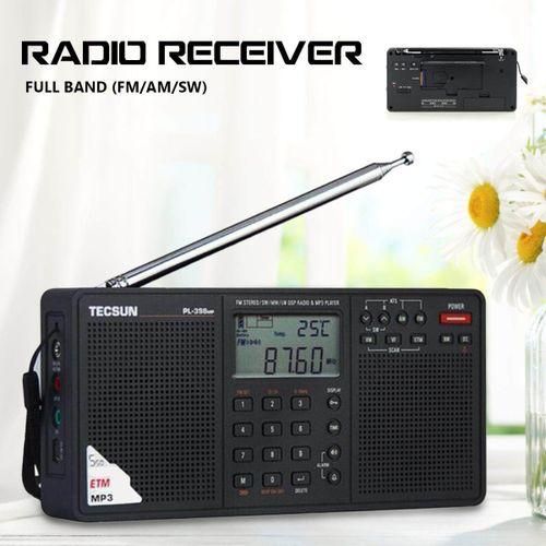 Tecsun PL398MP 2.2 Inch Full Band Digital Tuning Stereo FMAMSW Radio Receiver
