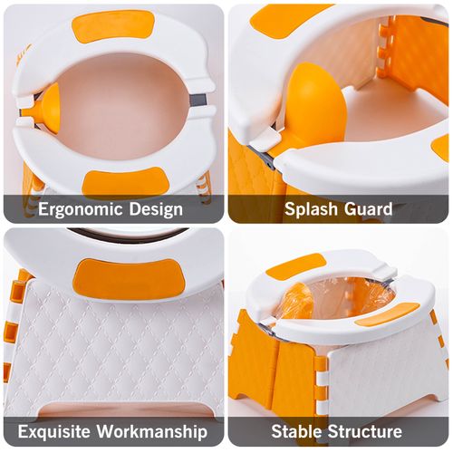 Foldable Toilet Trainer Kids Travel Potty Toilet Seat Baby