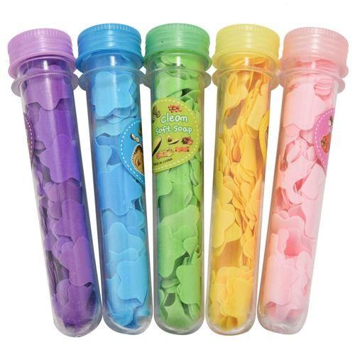 10PCS Travel Scented Soap Bath Hand Washing Soap Paper Tube