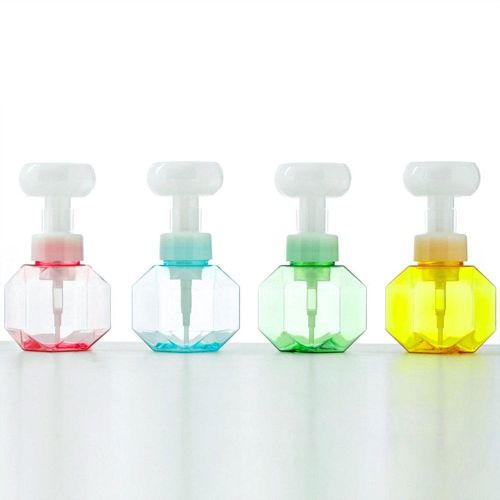 300Ml Flower Shape Foam Bottle Dispenser Empty Foaming Hand Soap Pump Bottles Perfect for Liquid Soap Foaming Hand Soap