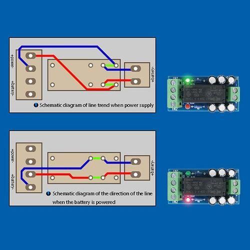 1Pcs XHM350 Backup Battery Switching Module High Power Board Automatic Switching Battery Power 12V 150W 12A