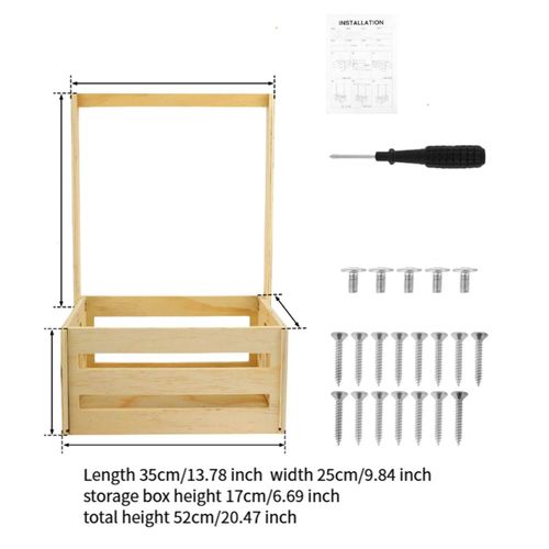 Wooden Baby Shower Crate Closet Gift Crate,