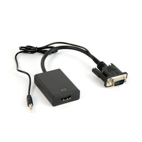 Original Accessories 1080P VGA Male to Female HDMI Converter - Black