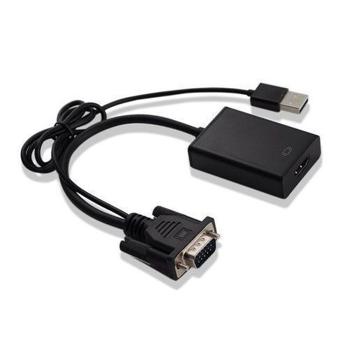 Original Accessories 1080P VGA Male to Female HDMI Converter - Black