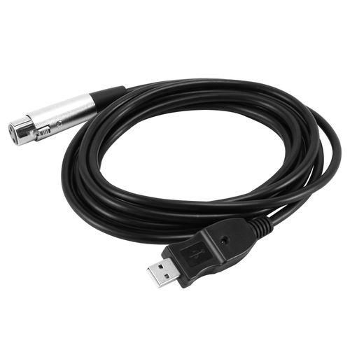 915 Generation USB Male to 3 Pin XLR Female Microphone MIC Studio Audio Lin