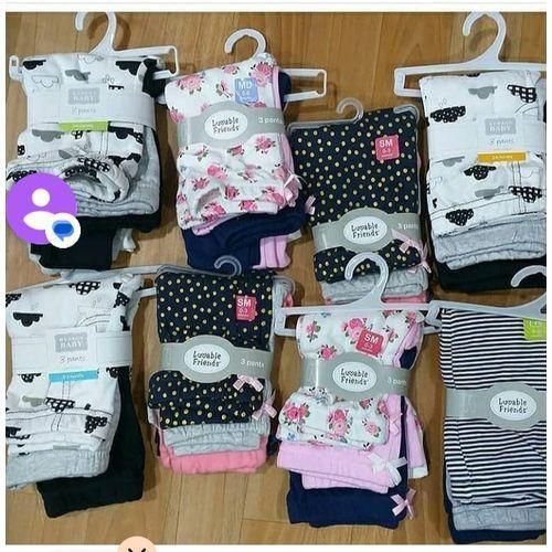 3pcs In A Pack Loveable Baby Unisex Cotton Trouser Panties