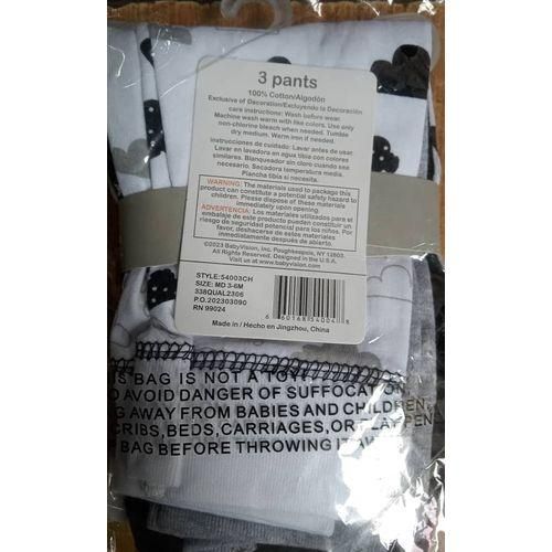 3pcs In A Pack Loveable Baby Unisex Cotton Trouser Panties