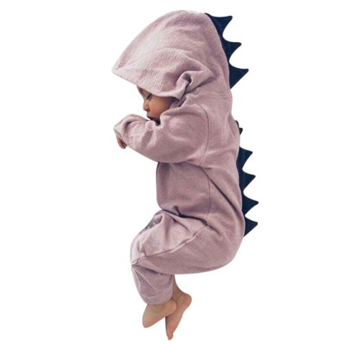 Newborn Baby Kids Dinosaur Shape Cosplay Hooded Bodysuit Boys Girls Clothes Outfit New NO5233
