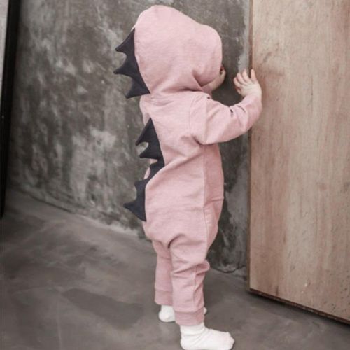 Newborn Baby Kids Dinosaur Shape Cosplay Hooded Bodysuit Boys Girls Clothes Outfit New NO5233