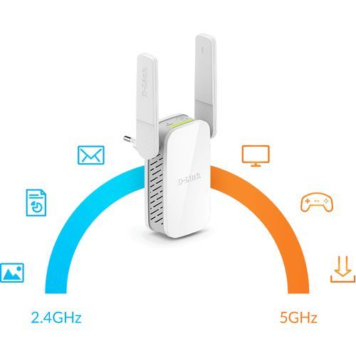 Dlink DAP-1610 AC1200 Wi-Fi Range Extender, (White)