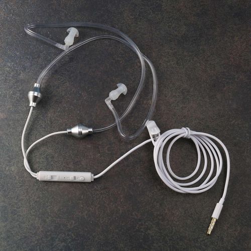 915 Generation Anti Radiation Binaural Earphones Stereo Headphones with Microphone Universal 35mm Noise Cancelling Air Tube Acoustic Earbuds
