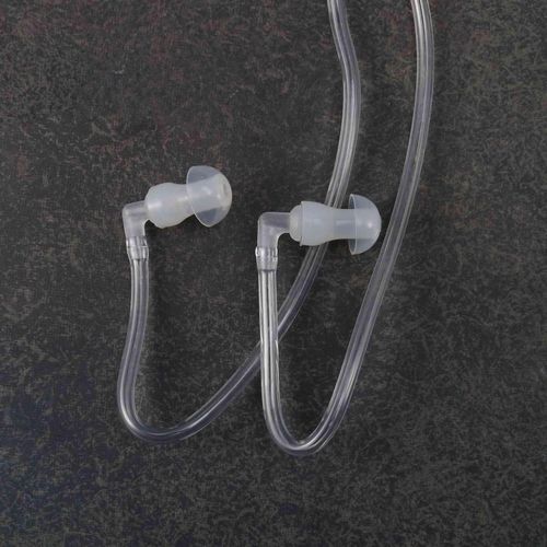 915 Generation Anti Radiation Binaural Earphones Stereo Headphones with Microphone Universal 35mm Noise Cancelling Air Tube Acoustic Earbuds