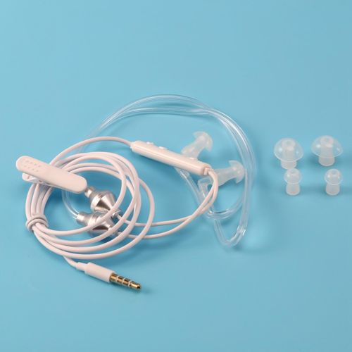 915 Generation Anti Radiation Binaural Earphones Stereo Headphones with Microphone Universal 35mm Noise Cancelling Air Tube Acoustic Earbuds